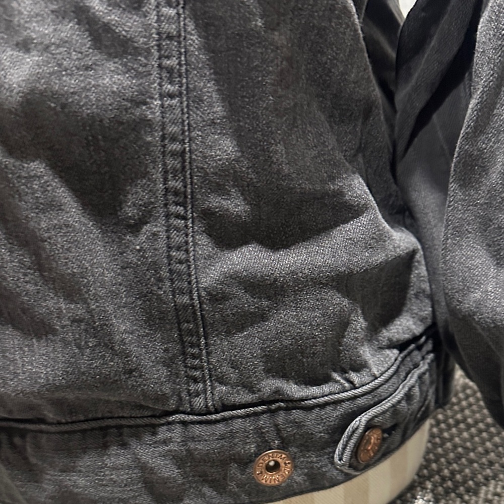 H&M Charcoal Denim Jacket - Picture 5 of 6